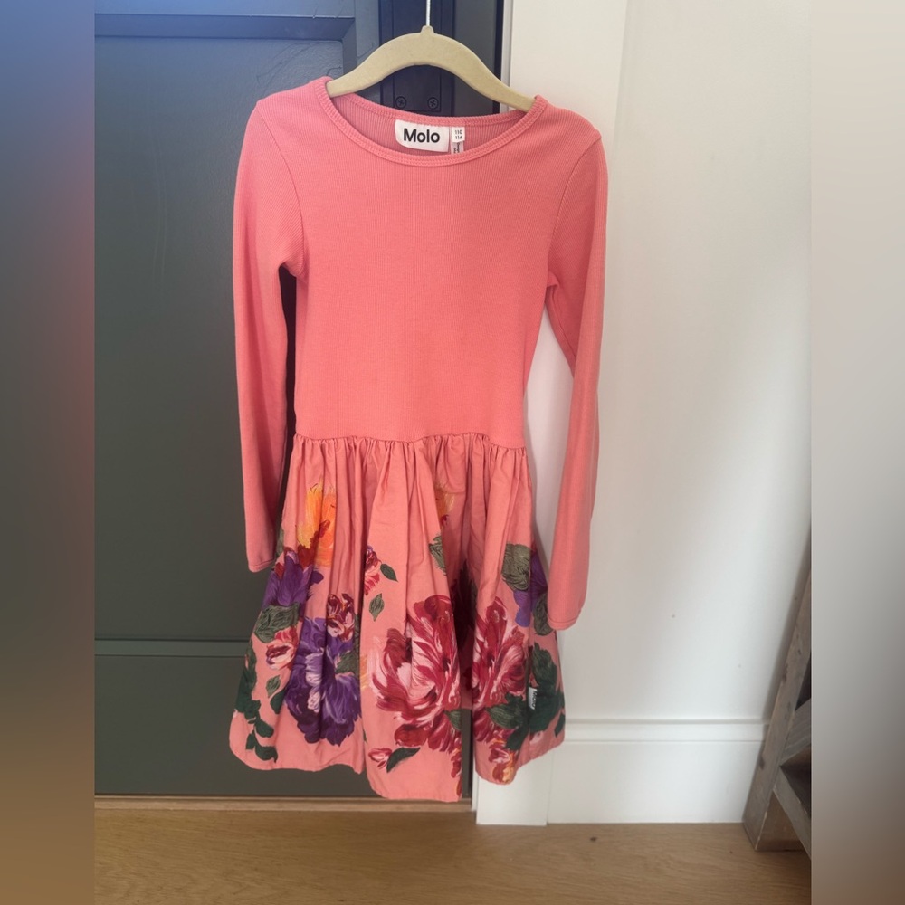 Molo Coral Dress with Floral Accents